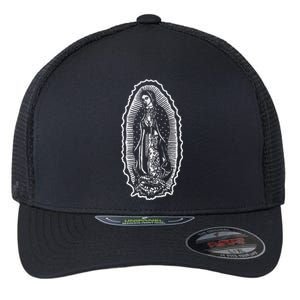 Ave Maria Virgin Mary Our Lady Of Guadalupe Marian Flexfit Unipanel Trucker Cap