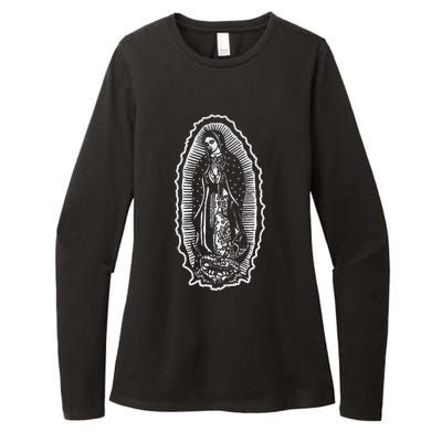 Ave Maria Virgin Mary Our Lady Of Guadalupe Marian Womens CVC Long Sleeve Shirt