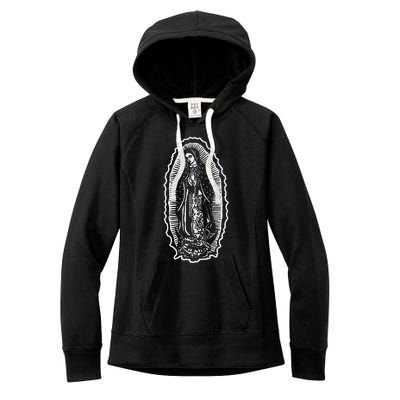 Ave Maria Virgin Mary Our Lady Of Guadalupe Marian Women's Fleece Hoodie