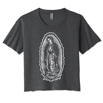 Ave Maria Virgin Mary Our Lady Of Guadalupe Marian Women's Crop Top Tee