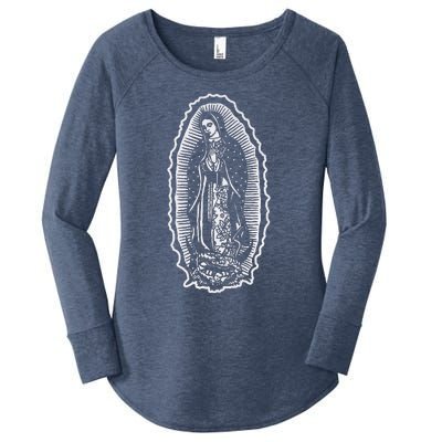 Ave Maria Virgin Mary Our Lady Of Guadalupe Marian Women's Perfect Tri Tunic Long Sleeve Shirt