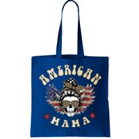 American Mama Vintage Leopard Print 4th Of July Gift Tote Bag