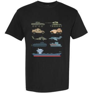 Army Military Vehicles Lovers Military Garment-Dyed Heavyweight T-Shirt