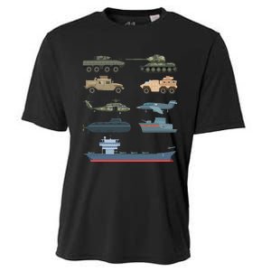 Army Military Vehicles Lovers Military Cooling Performance Crew T-Shirt