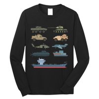 Army Military Vehicles Lovers Military Long Sleeve Shirt