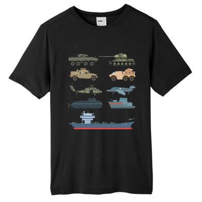 Army Military Vehicles Lovers Military Tall Fusion ChromaSoft Performance T-Shirt