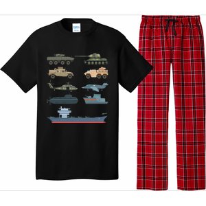 Army Military Vehicles Lovers Military Pajama Set