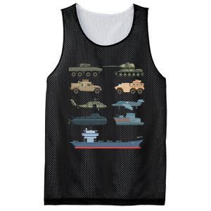 Army Military Vehicles Lovers Military Mesh Reversible Basketball Jersey Tank