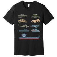 Army Military Vehicles Lovers Military Premium T-Shirt