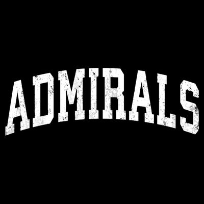 Admirals Mascot Vintage Athletic Sports Name Design T-Shirt