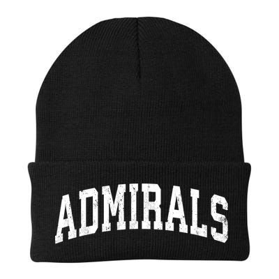 Admirals Mascot Vintage Athletic Sports Name Design Beanie