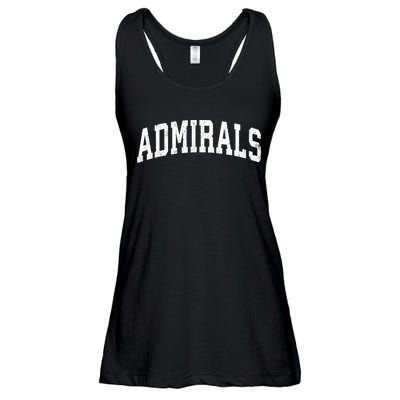Admirals Mascot Vintage Athletic Sports Name Design Ladies Essential Flowy Tank