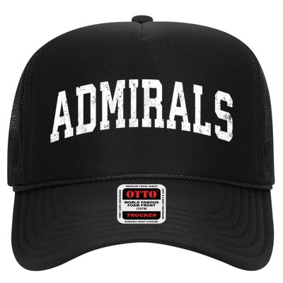 Admirals Mascot Vintage Athletic Sports Name Design Hat
