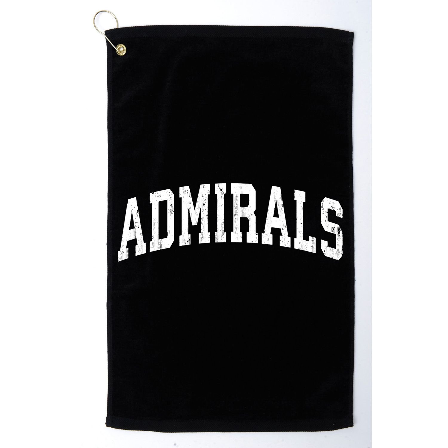 Admirals Mascot Vintage Athletic Sports Name Design Golf Towel