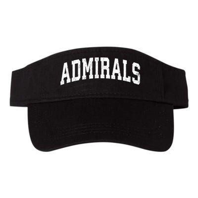 Admirals Mascot Vintage Athletic Sports Name Design Visor