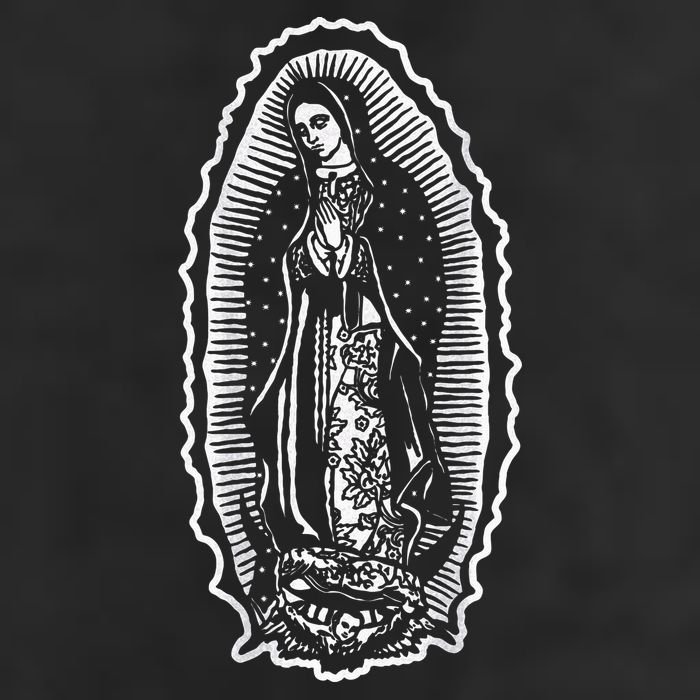 Ave Maria Virgin Mary Our Lady Of Guadalupe Marian 7 Panel Mesh Trucker Snapback Hat