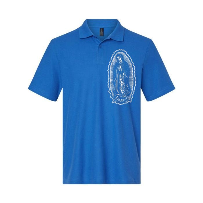 Ave Maria Virgin Mary Our Lady Of Guadalupe Marian Softstyle Adult Sport Polo