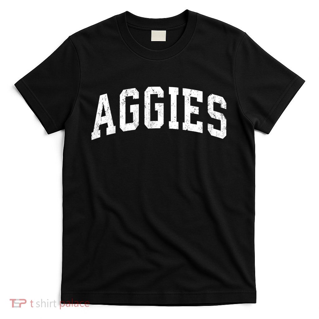 Aggies Mascot Vintage Athletic Sports Name Design T-Shirt