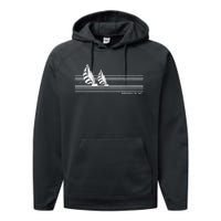 Annapolis Md Vintage Sailing 70s Nautical Sailboat Gift Performance Fleece Hoodie