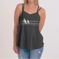 Annapolis Md Vintage Sailing 70s Nautical Sailboat Gift Women's Strappy Tank