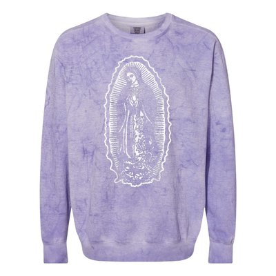 Ave Maria Virgin Mary Our Lady Of Guadalupe Marian Colorblast Crewneck Sweatshirt