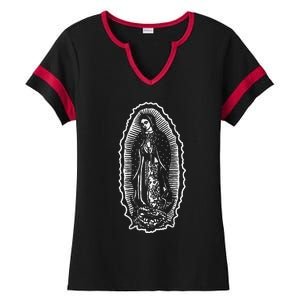 Ave Maria Virgin Mary Our Lady Of Guadalupe Marian Ladies Halftime Notch Neck Tee