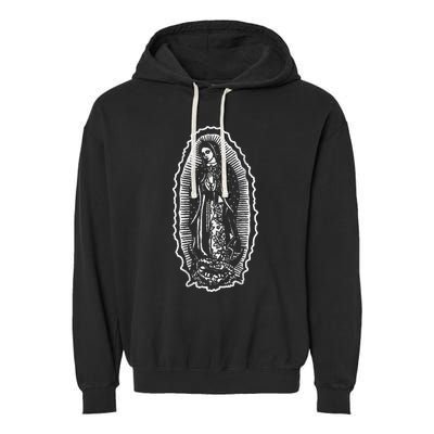 Ave Maria Virgin Mary Our Lady Of Guadalupe Marian Garment-Dyed Fleece Hoodie