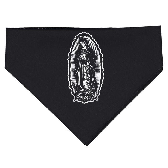 Ave Maria Virgin Mary Our Lady Of Guadalupe Marian USA-Made Doggie Bandana