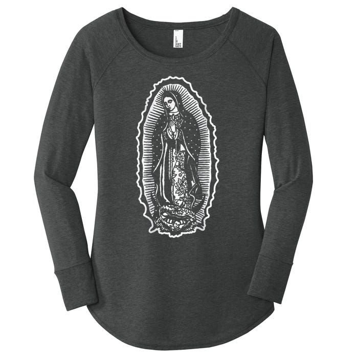 Ave Maria Virgin Mary Our Lady Of Guadalupe Marian Women's Perfect Tri Tunic Long Sleeve Shirt