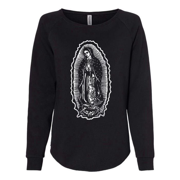 Ave Maria Virgin Mary Our Lady Of Guadalupe Marian Womens California Wash Sweatshirt