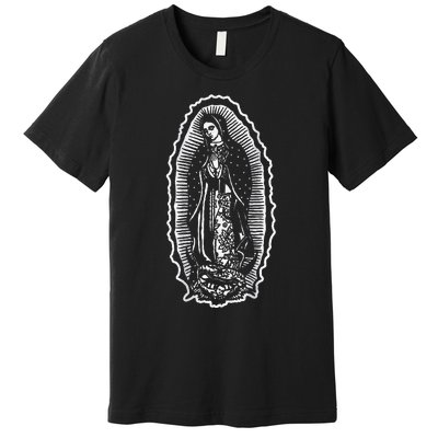 Ave Maria Virgin Mary Our Lady Of Guadalupe Marian Premium T-Shirt