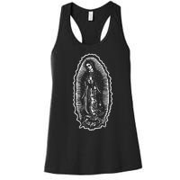 Ave Maria Virgin Mary Our Lady Of Guadalupe Marian Women's Racerback Tank