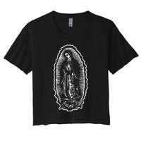 Ave Maria Virgin Mary Our Lady Of Guadalupe Marian Women's Crop Top Tee