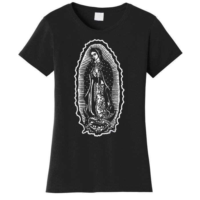 Ave Maria Virgin Mary Our Lady Of Guadalupe Marian Women's T-Shirt