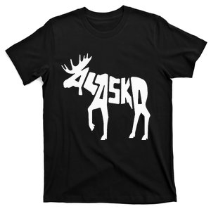 Alaska Moose Word Art Funny Animal T-Shirt