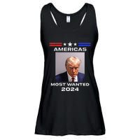 Americas Most Wanted Trump 2024 Ladies Essential Flowy Tank