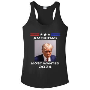 Americas Most Wanted Trump 2024 Ladies PosiCharge Competitor Racerback Tank