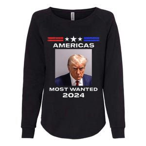 Americas Most Wanted Trump 2024 Womens California Wash Sweatshirt