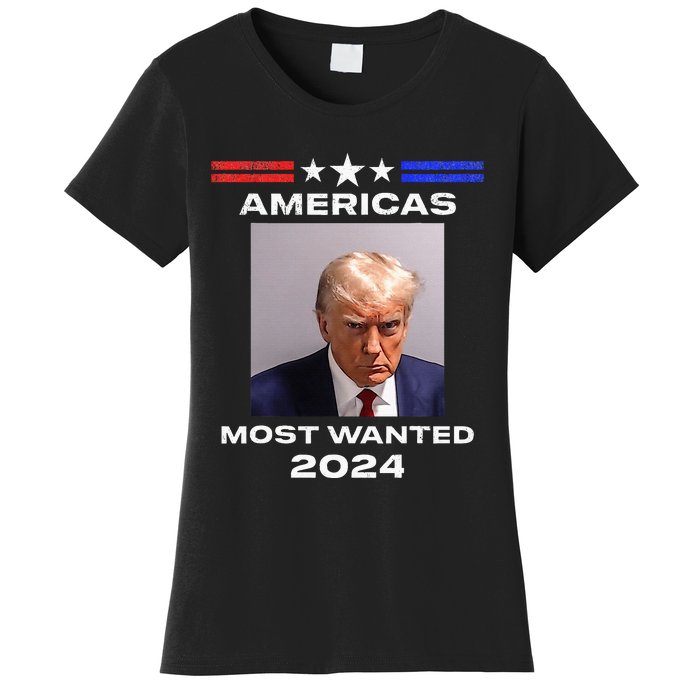 Americas Most Wanted Trump 2024 Women's T-Shirt