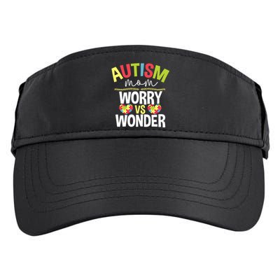 Autism Mom Worry Vs Wonder Month Cool Gift Adult Drive Performance Visor