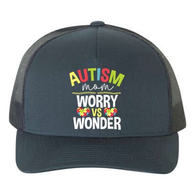 Autism Mom Worry Vs Wonder Month Cool Gift Yupoong Adult 5-Panel Trucker Hat