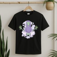 Alien Meditating Weed T-Shirt