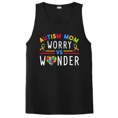 Autism Mom Worry Vs Wonder Support Month Cool Gift PosiCharge Competitor Tank