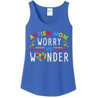 Autism Mom Worry Vs Wonder Support Month Cool Gift Ladies Essential Tank