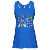 Autism Mom Worry Vs Wonder Support Month Cool Gift Ladies Essential Flowy Tank