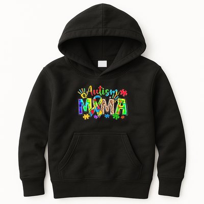 Autism Month World Autism Awareness Day 2025 Autism Mama Kids Hoodie