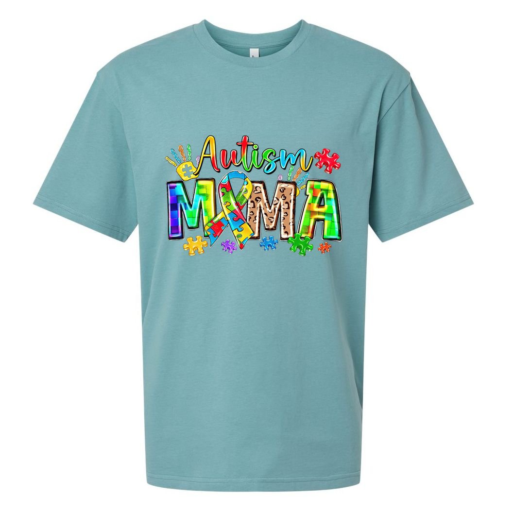  Autism Month World Autism Awareness Day 2025 Autism Mama Sueded Cloud Jersey T-Shirt