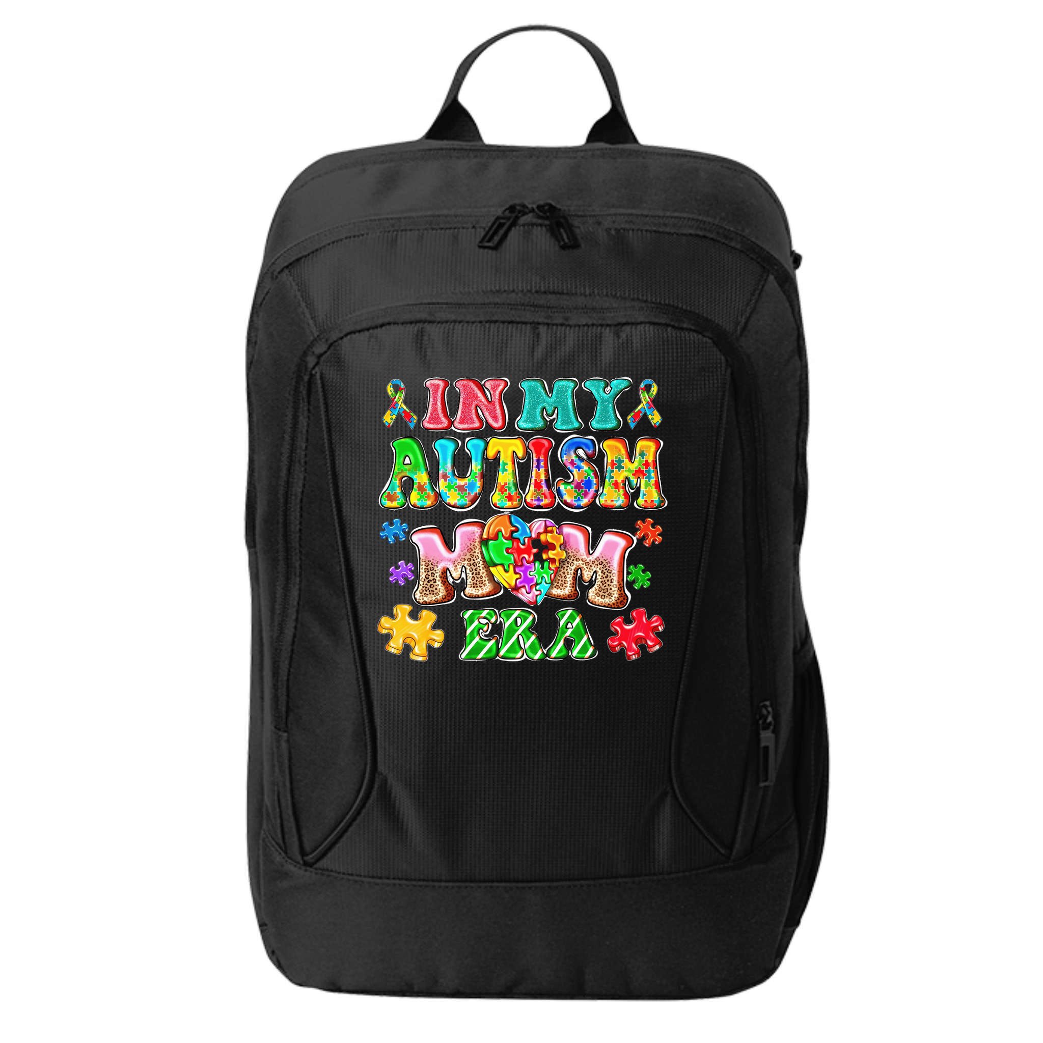 Autism Month World Autism Awareness Day 2025 In My Autism Mom Era City Backpack