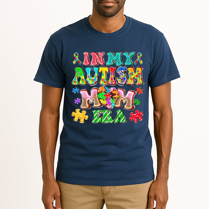 Autism Month World Autism Awareness Day 2025 In My Autism Mom Era Tall T-Shirt
