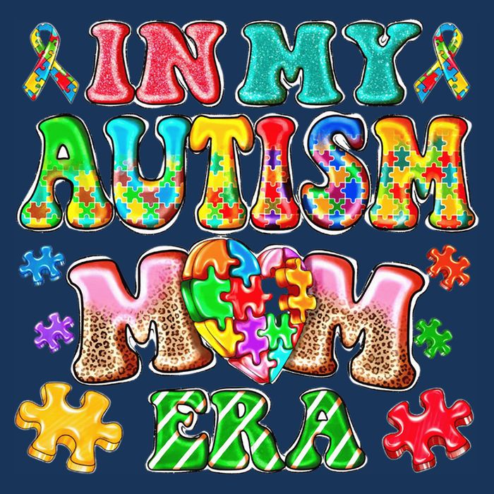 Autism Month World Autism Awareness Day 2025 In My Autism Mom Era Tall T-Shirt